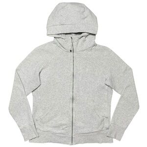 Lululemon Women’s Jacket Lighter Heather Gray Scuba Full Zip Hoodie Size 14